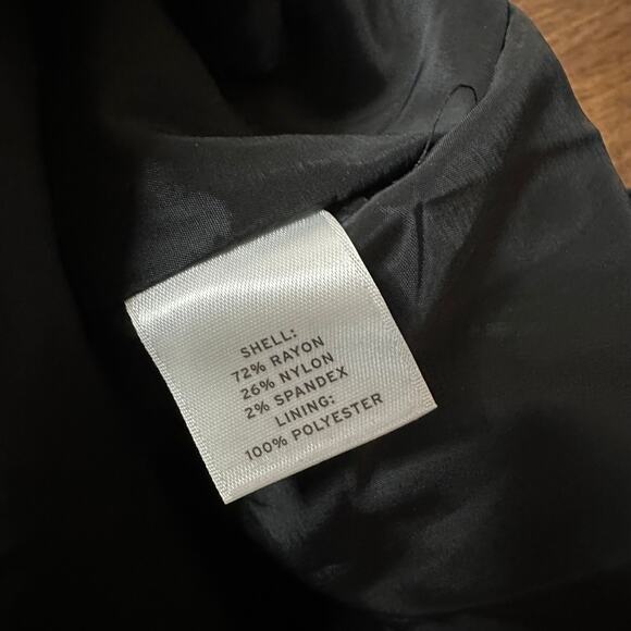 Halogen NEW Sz 4 Black White High Rise Pencil Knee Length Career Business Skirt - Picture 7 of 7